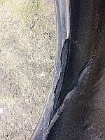 Сложный ремонт грузовых шин-повреждение посадочного кольца